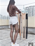 Big life model shoot No.083 schoolgirl roof drying stockings(11)